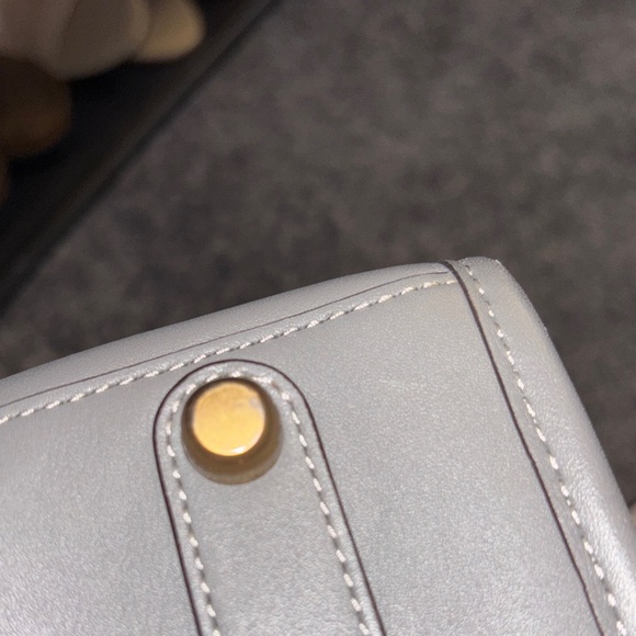 Coach laptop bag with snakeskin handles. - Picture 5 of 16